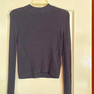Topshop black turtleneck knit sweaters